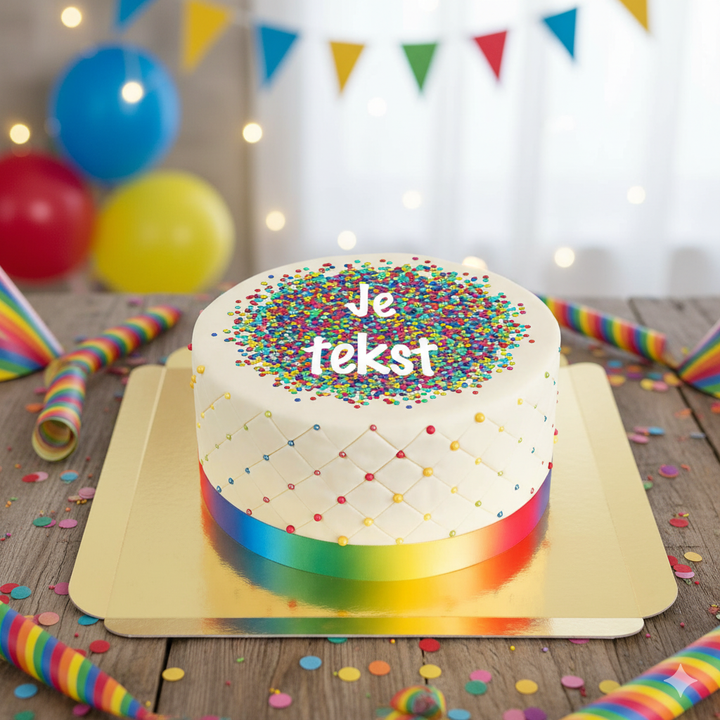 Deluxe confetti-taart