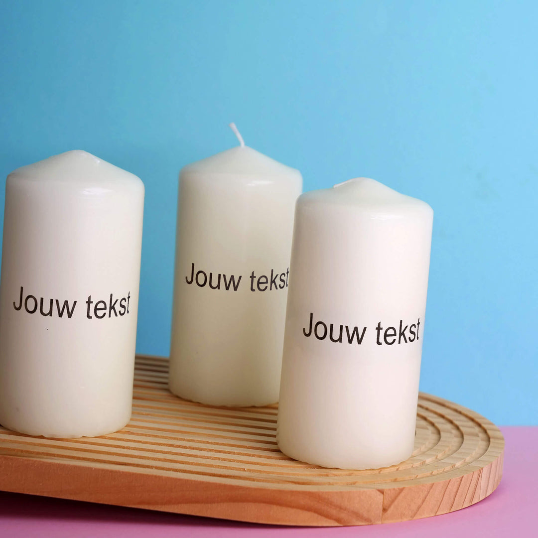 Verjaardagskaars met persoonlijke tekst