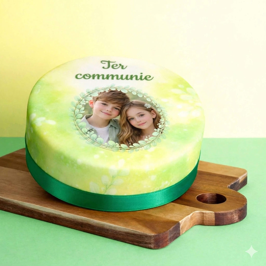 Communie Fototaart Eucalyptus