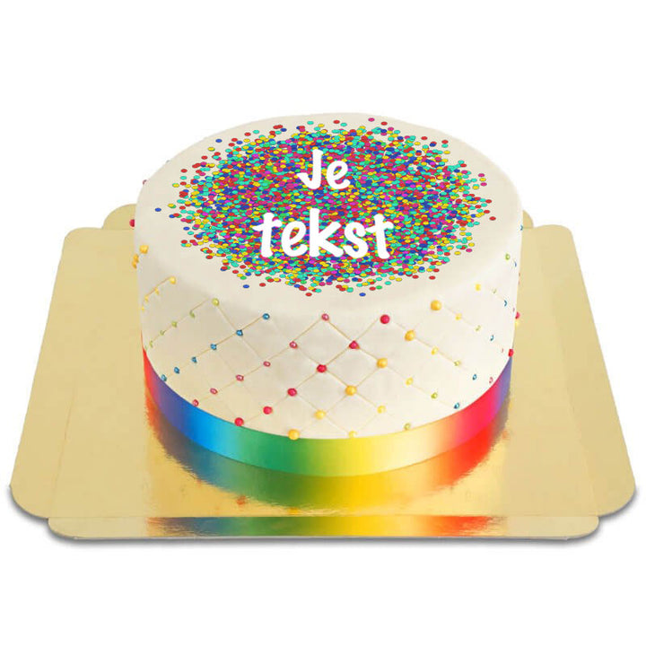 Deluxe confetti-taart
