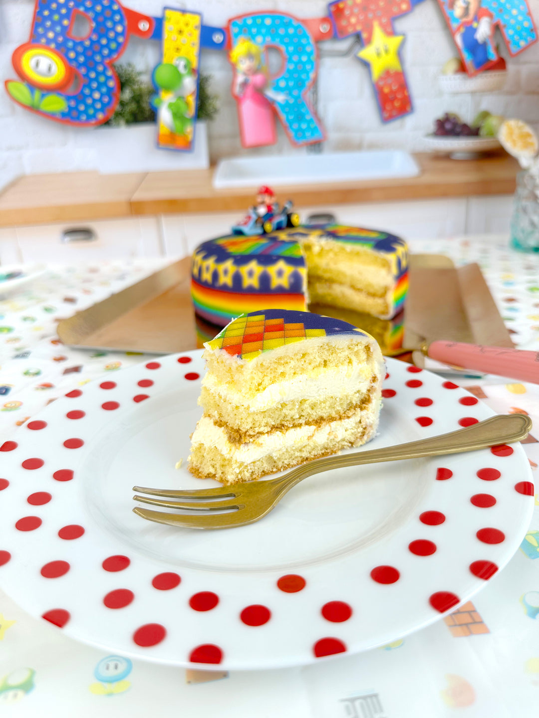 Mario Kart® op sterrenbaan taart