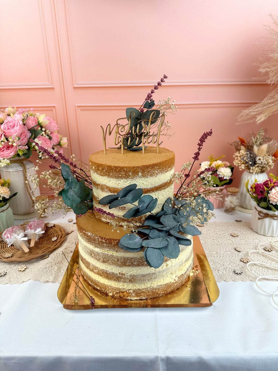 Naked Cake, Bruidstaart