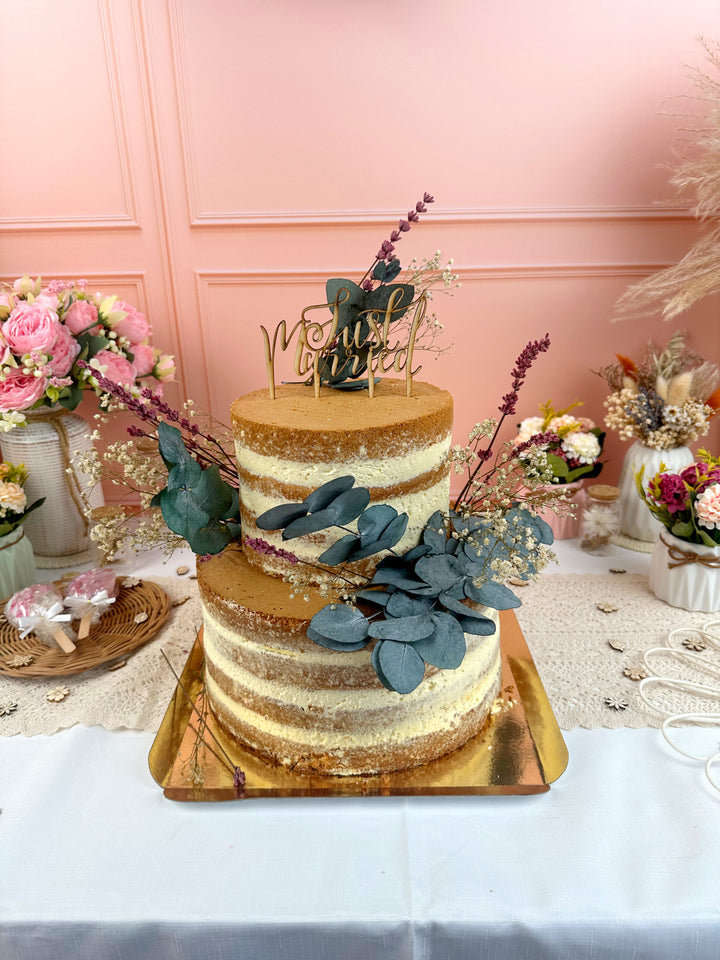 Naked Cake, Bruidstaart