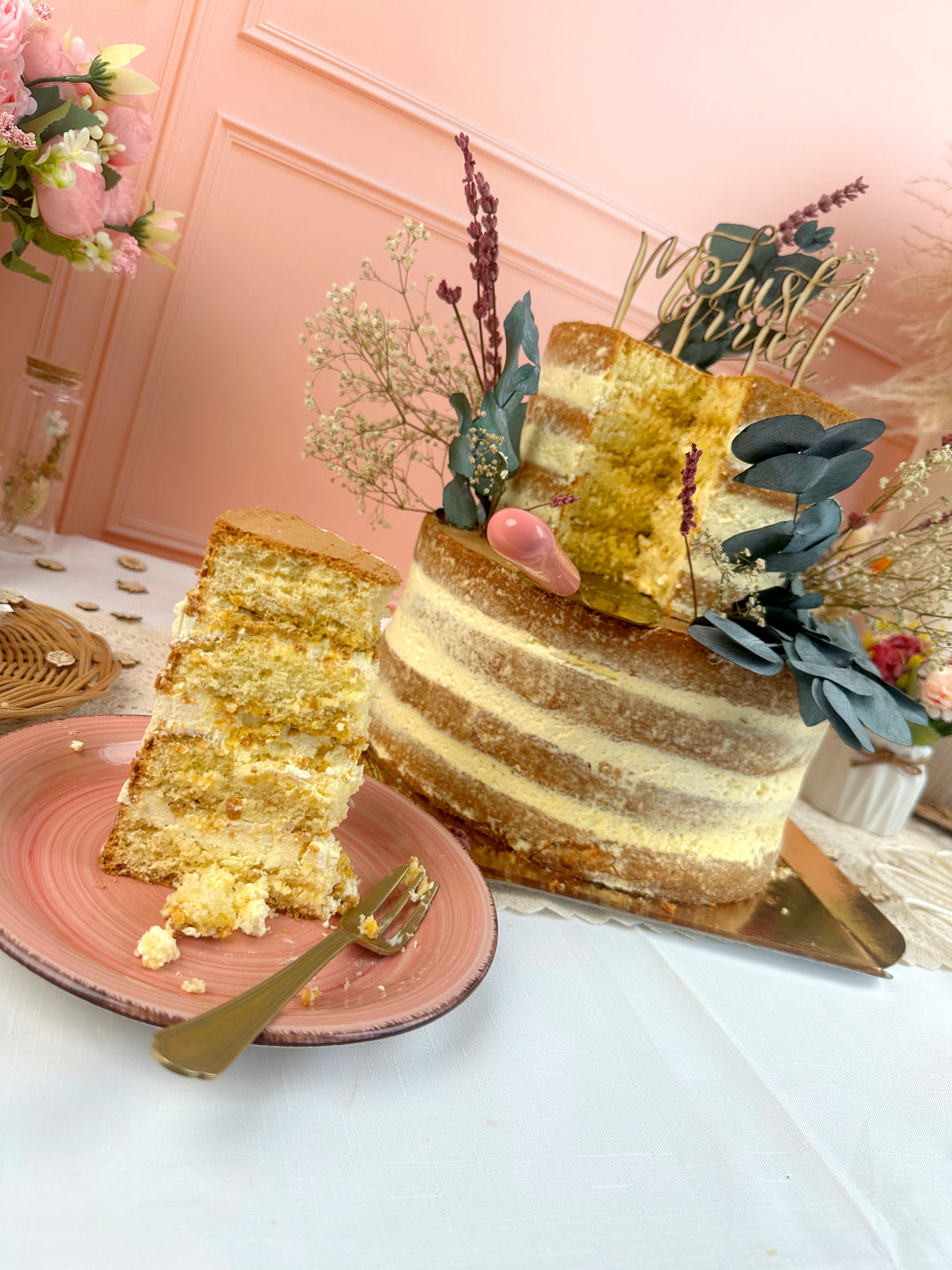 Naked Cake, Bruidstaart