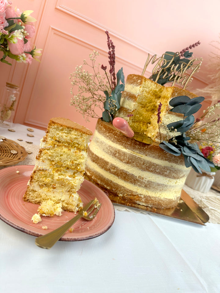 Naked Cake, Bruidstaart