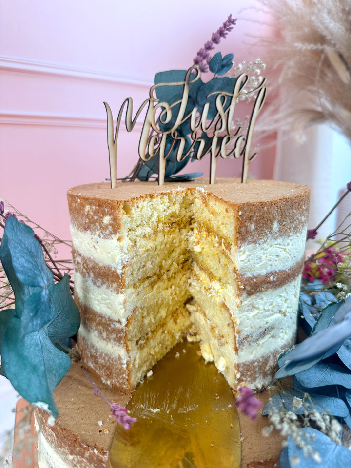 Naked Cake, Bruidstaart