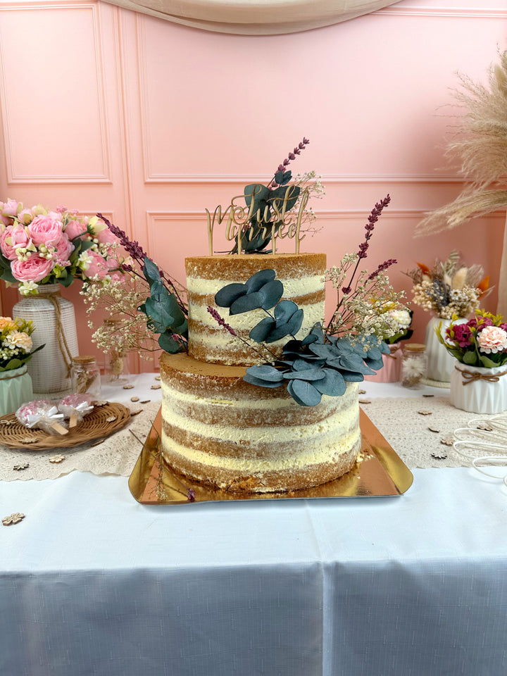 Naked Cake, Bruidstaart