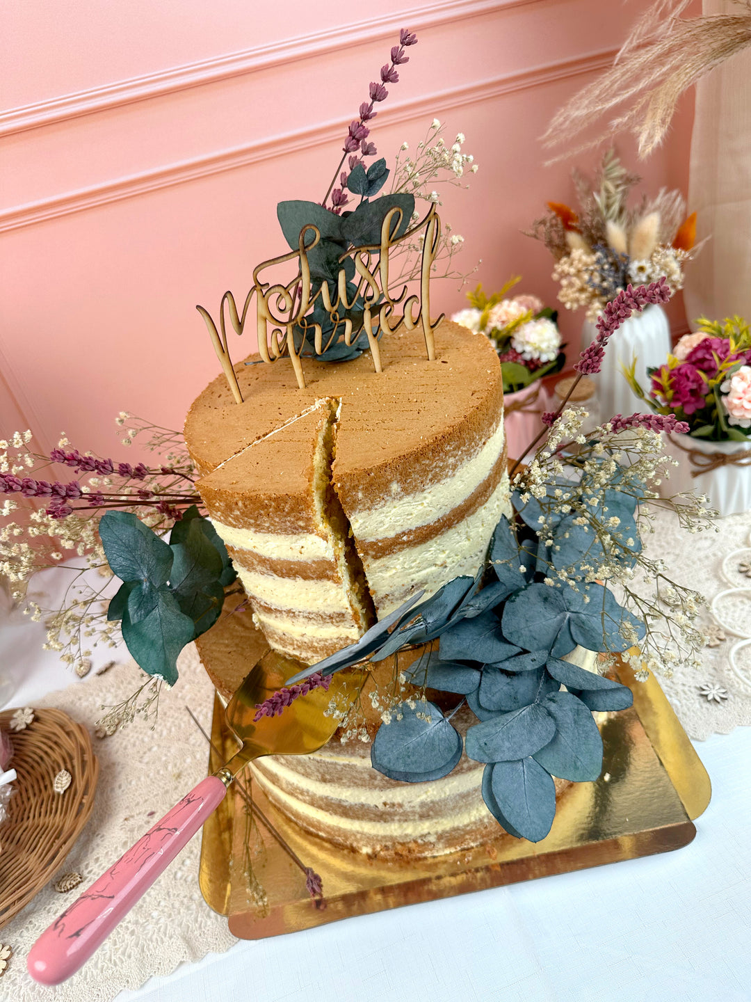 Naked Cake, Bruidstaart