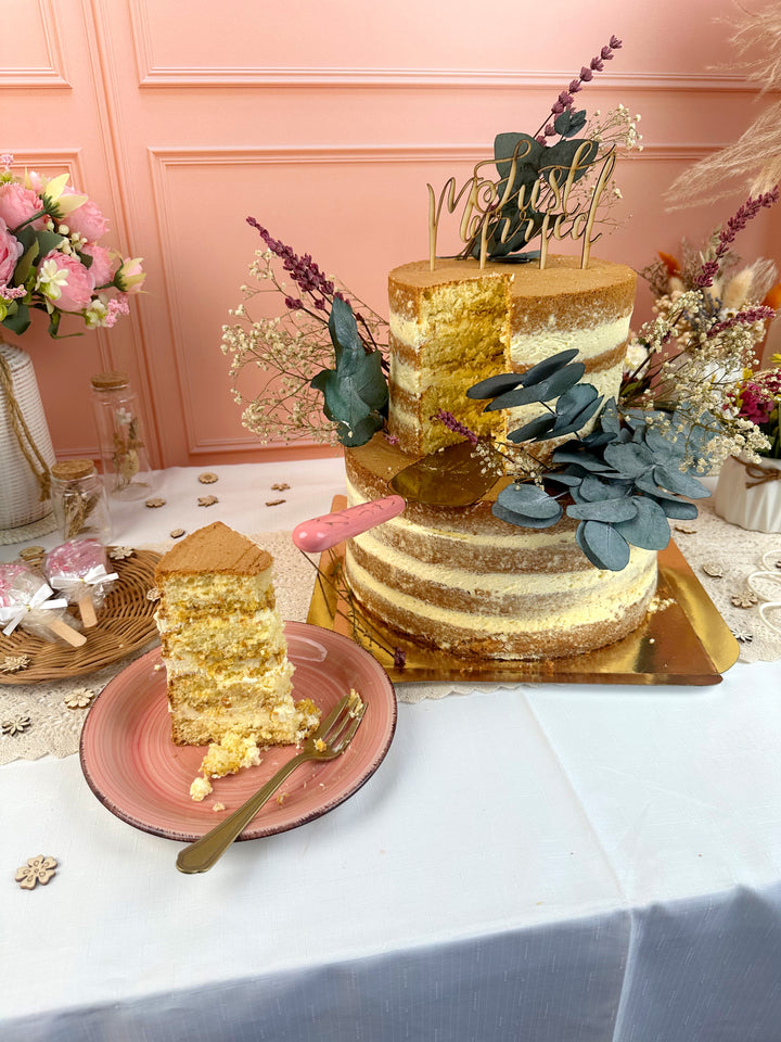 Naked Cake, Bruidstaart