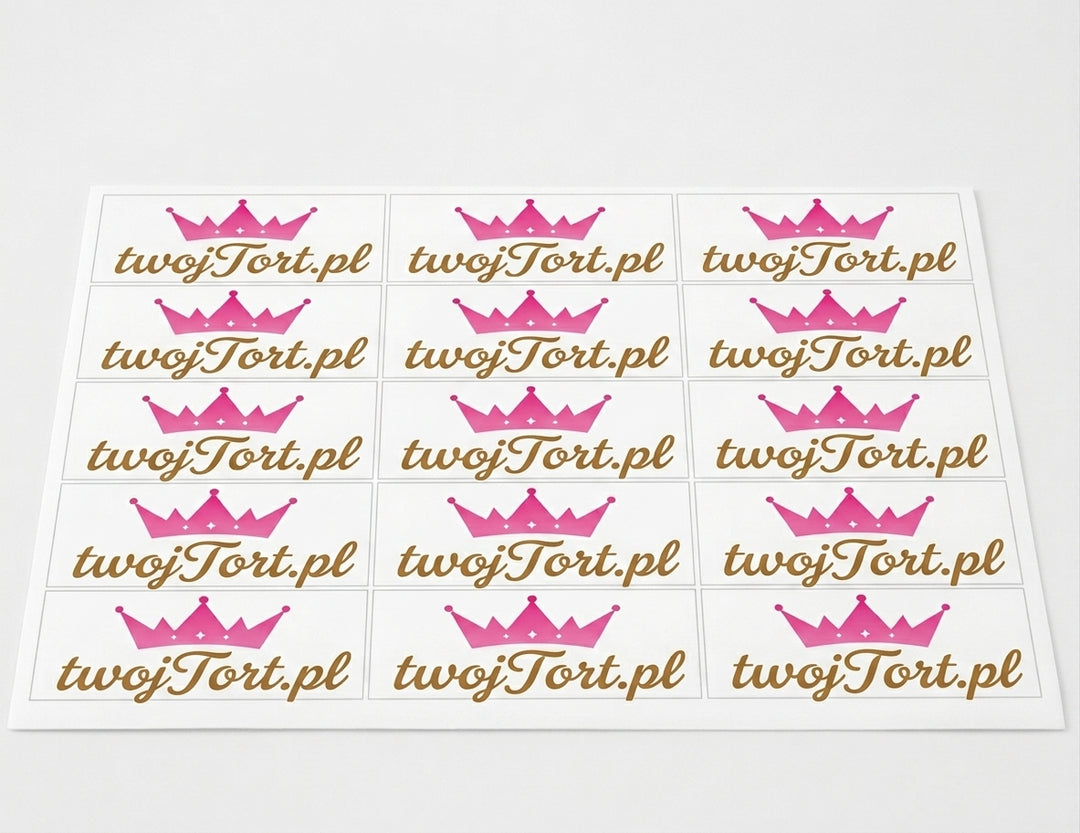 Taartprint – 6 × 4 cm (vanaf 50 stuks)