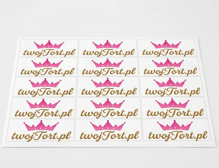 Taartprint – 6 × 4 cm (vanaf 50 stuks)