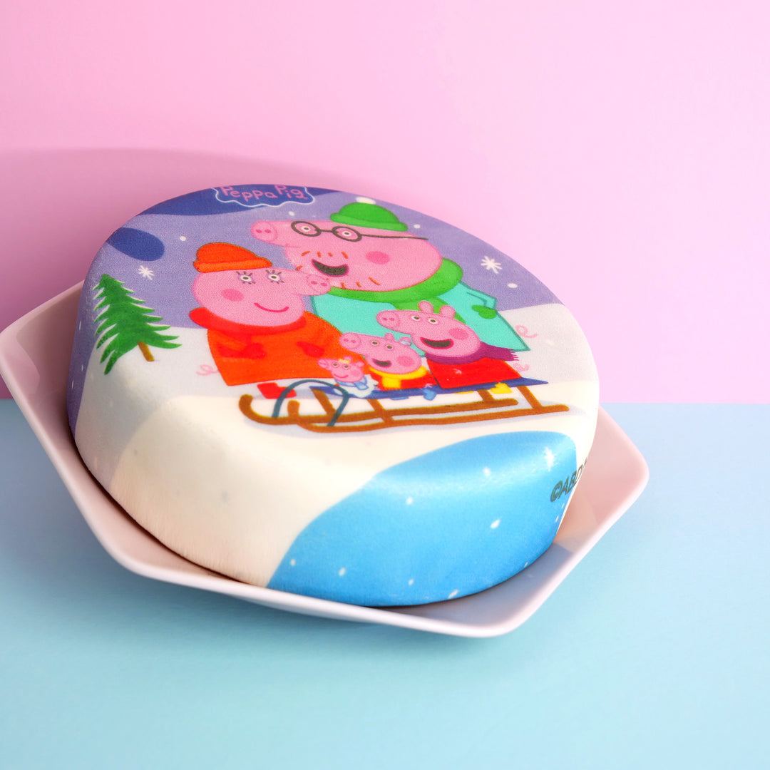 Peppa Pig winterplezier met de familietaart