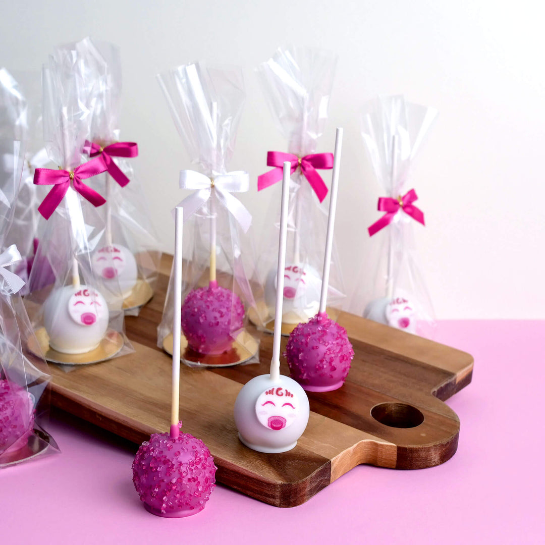 Roze Babyface Cake-Pops (10 stuks)