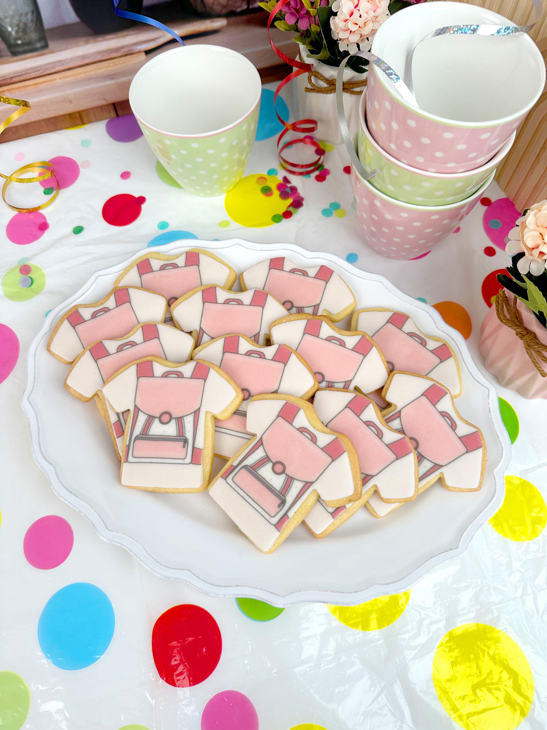 Roze schooltaskoekjes (12 stuks)