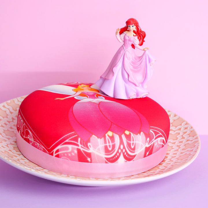 Prinsessen taart met Ariël® figuur