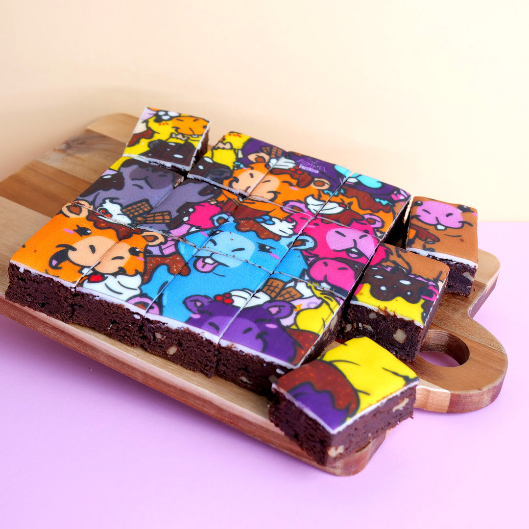 15 Capybara zoekplaatje-brownies – Pummel-eenhoorn