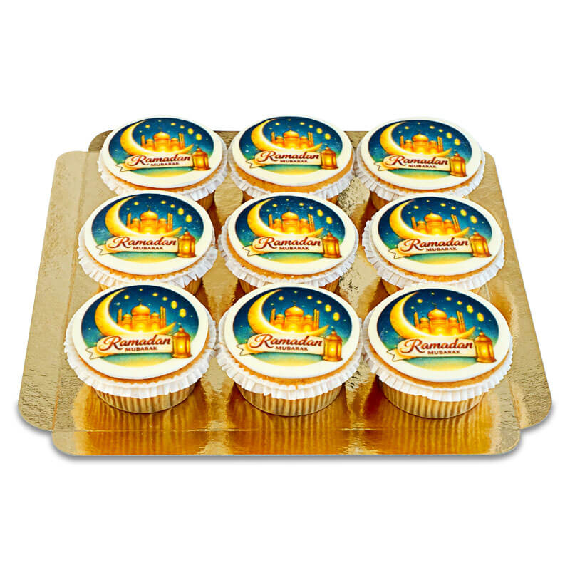 Ramadan-cupcakes (9 stuks)