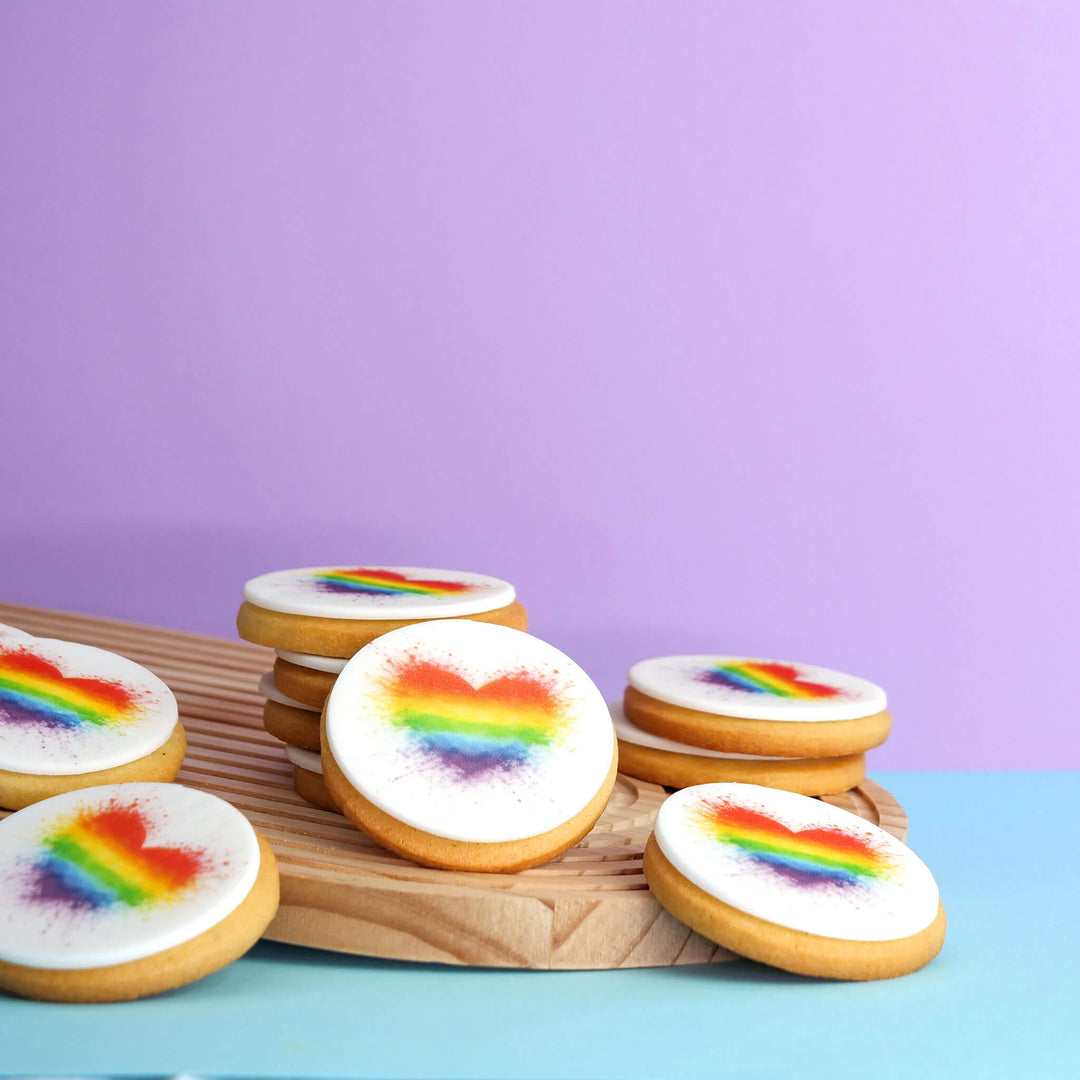 Regenboogkoekjes (12 stuks)