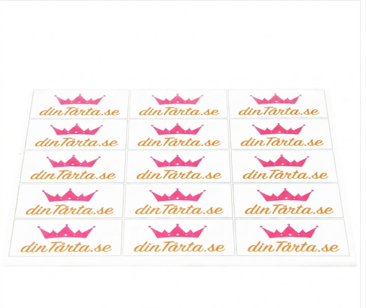 Taartprint – 6 × 4 cm (vanaf 50 stuks)