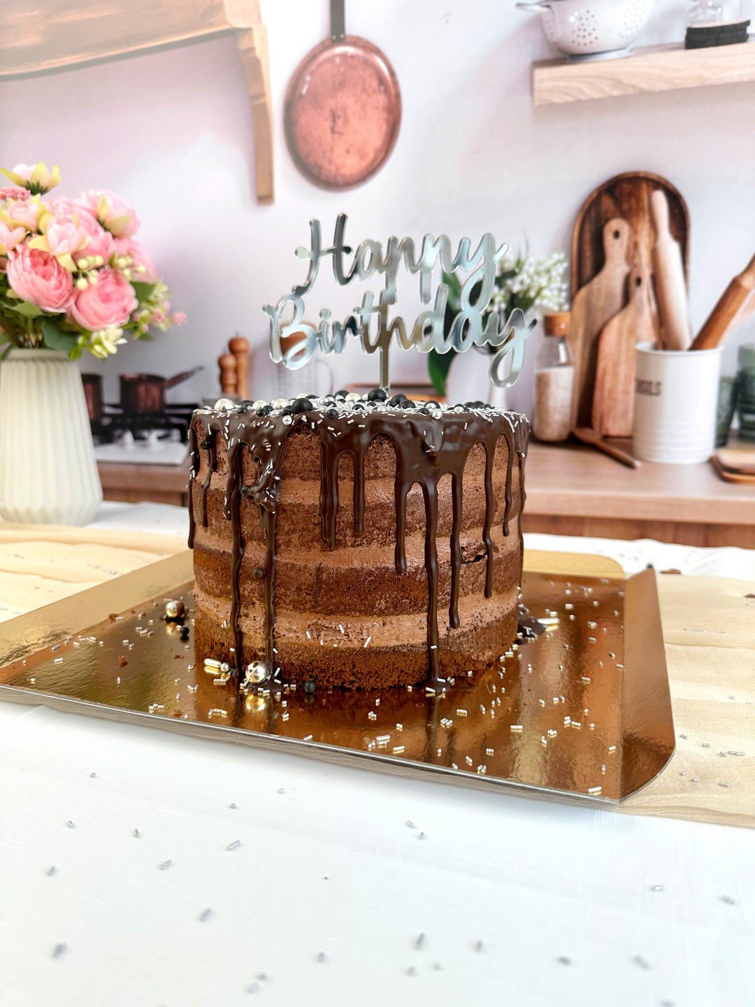 Chocolade Naked Cake - verschillende groottes 