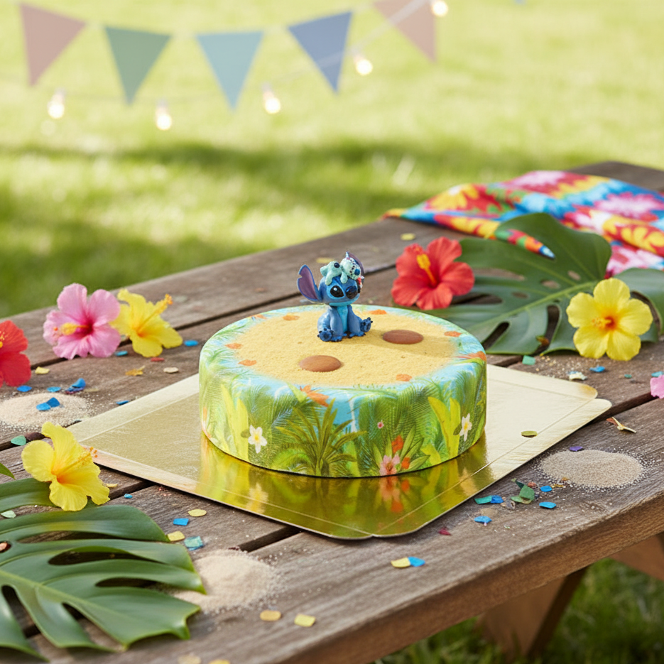 Stitch® op tropische strand taart – deineTorte.de