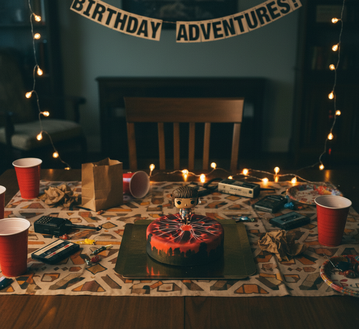 Stranger Things® figuur op fenomeentaart