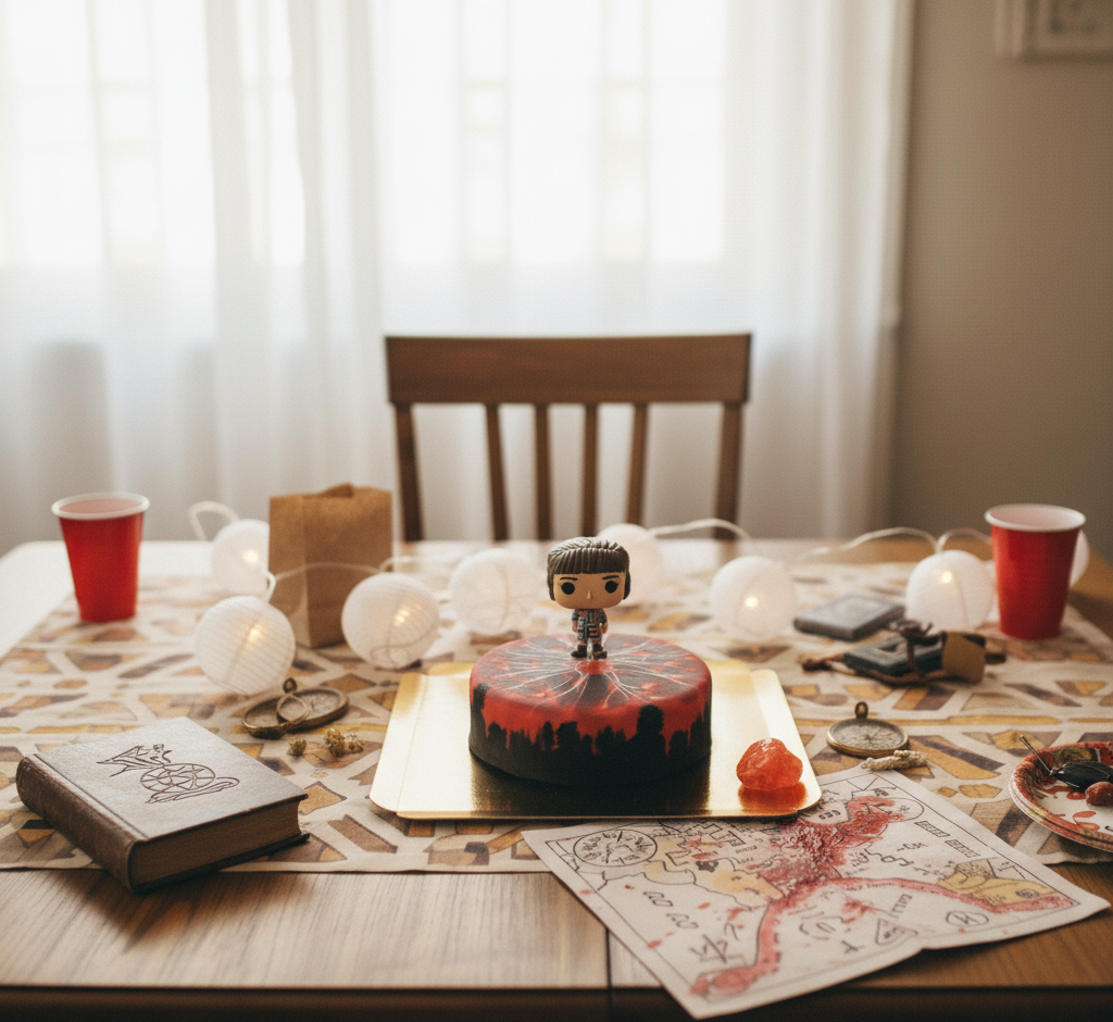 Stranger Things® figuur op fenomeentaart