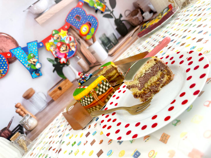 Mario Kart® op graslandbaan taart