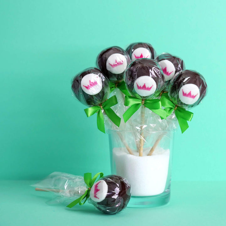 Veganistische cake pops met logo (12 stuk)