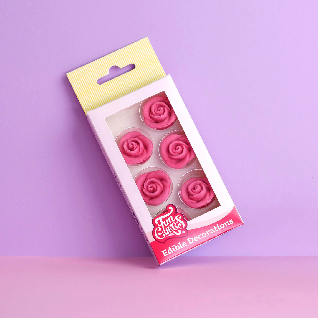 Suikerrozen Roze (set van 6)