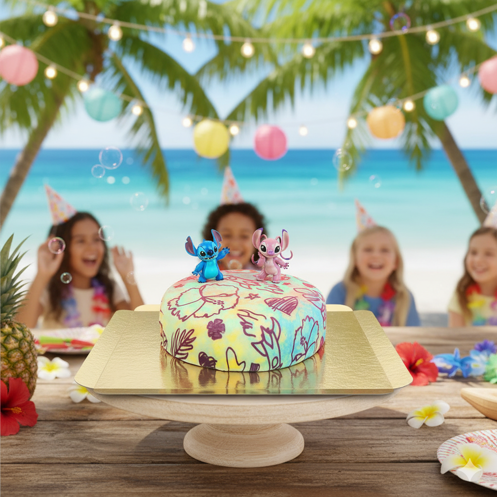 Angel & Stitch® op taart