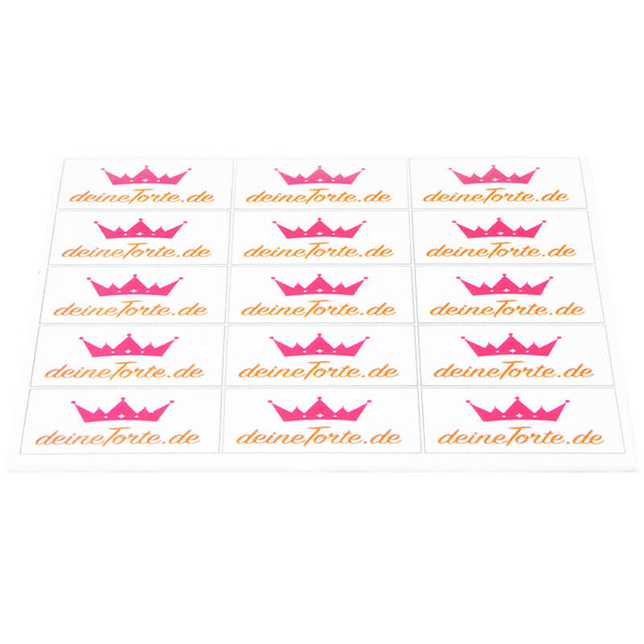 Taartprint – 6 × 4 cm (vanaf 50 stuks)