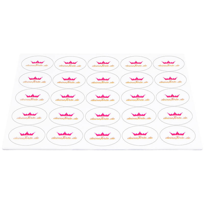 Taartenopdruk – 8 cm rond (vanaf 10 Stuks)