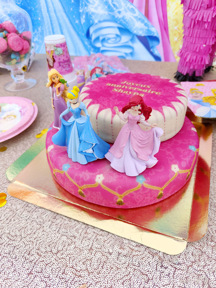 Stapeltaart (2 verdiepingen) met 3 prinsessen®