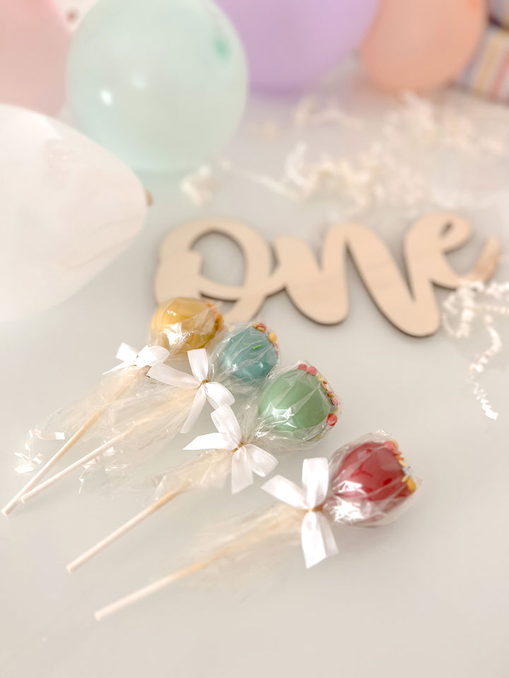 Kleurrijke Cake-Pops met hagelslag en confetti (12 Stuks)