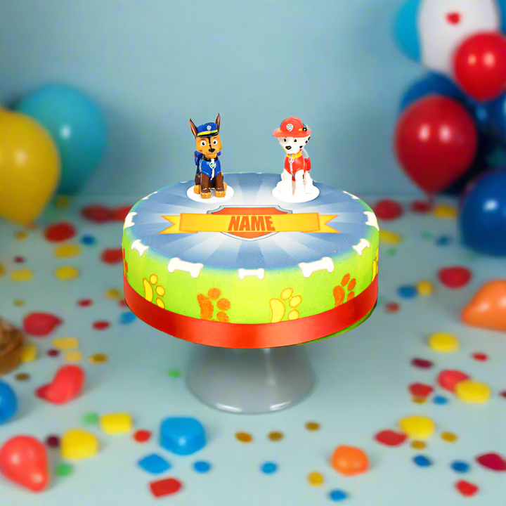 Chase en Marshall van PAW Patrol® op taart