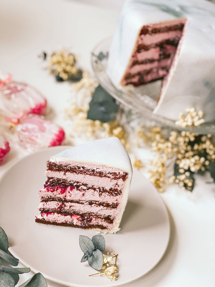 Luxe taart van Marmerpatroon – dubbele hoogte