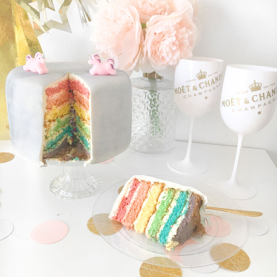 Luxe taart van Marmerpatroon – dubbele hoogte
