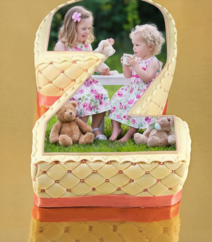 Luxe cijfer-fototaart, verschillende kleuren