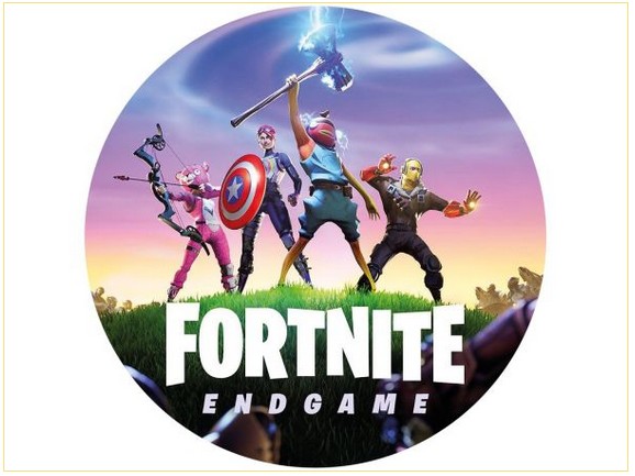 Fortnite®-taartdecoratie op Galaxy-taart