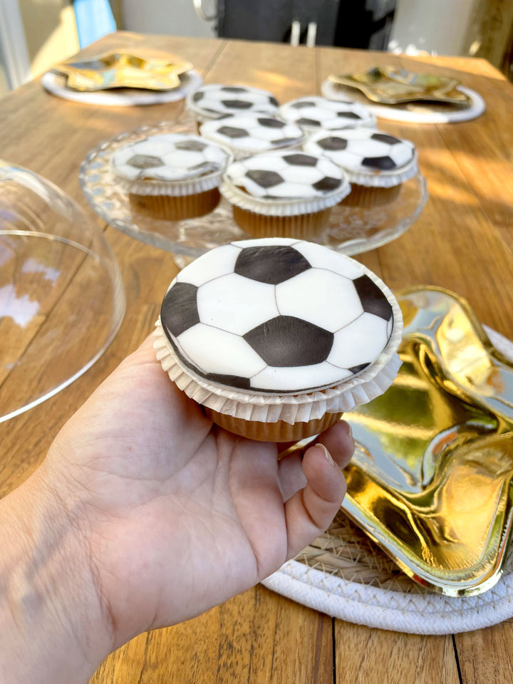 Voetbal cupcakes