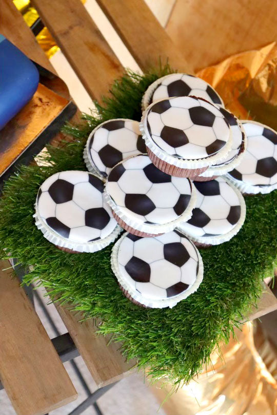 Voetbal cupcakes
