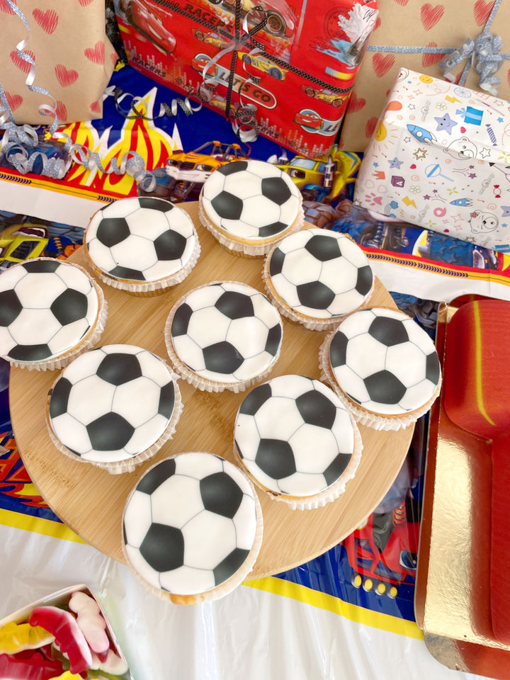 Voetbal cupcakes