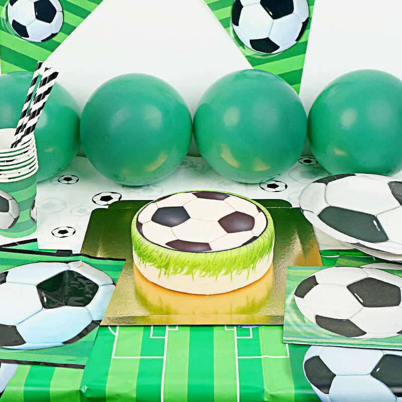 Voetbal partyset - inclusief taart