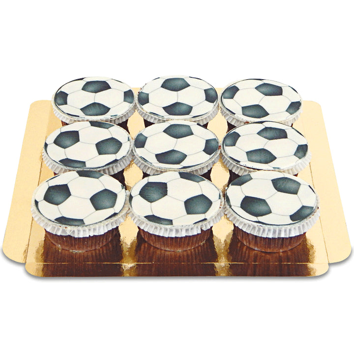 Voetbal cupcakes