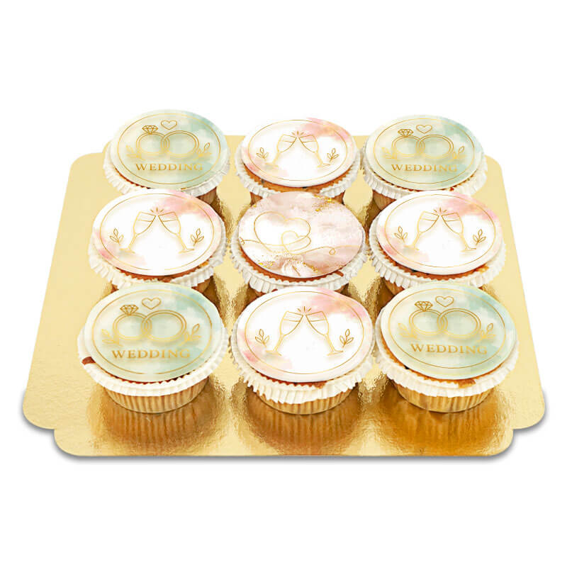Bruidscupcakes (9 stuks)