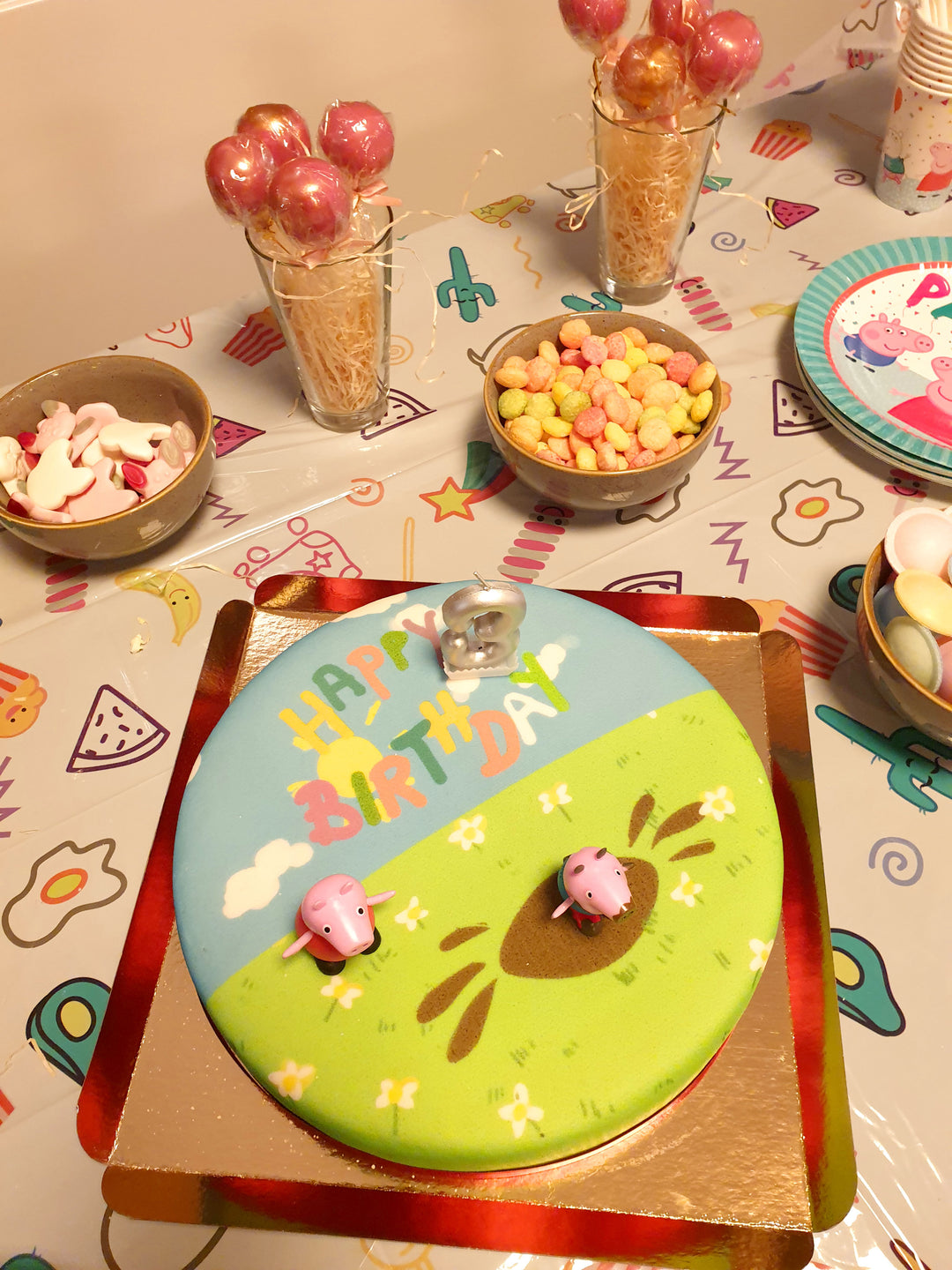 Peppa Pig® op verjaardagstaart 