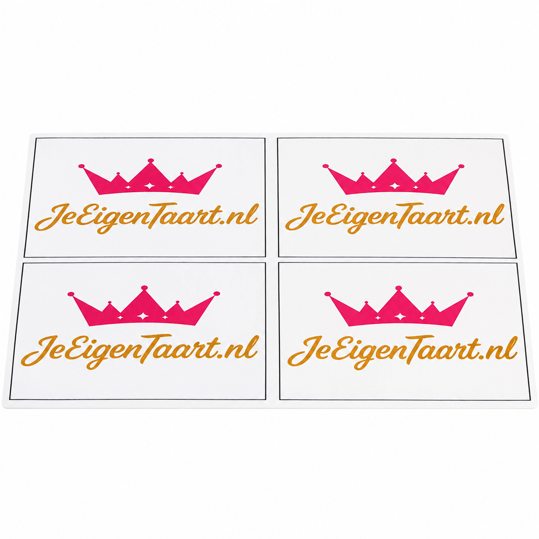 Taartschijven in amandelpasta - 18 x 18 cm (vanaf 10 stuks)