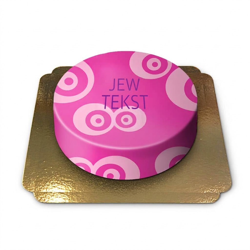 Roze patroon taart 