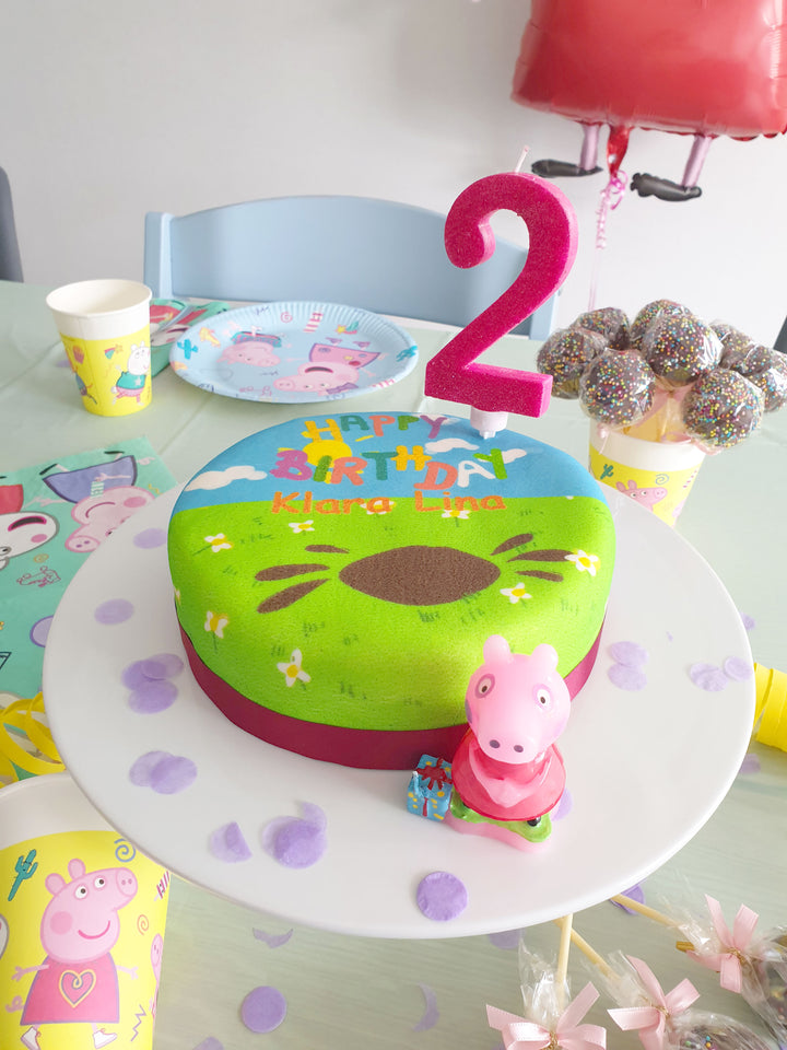 Peppa Pig® op verjaardagstaart 